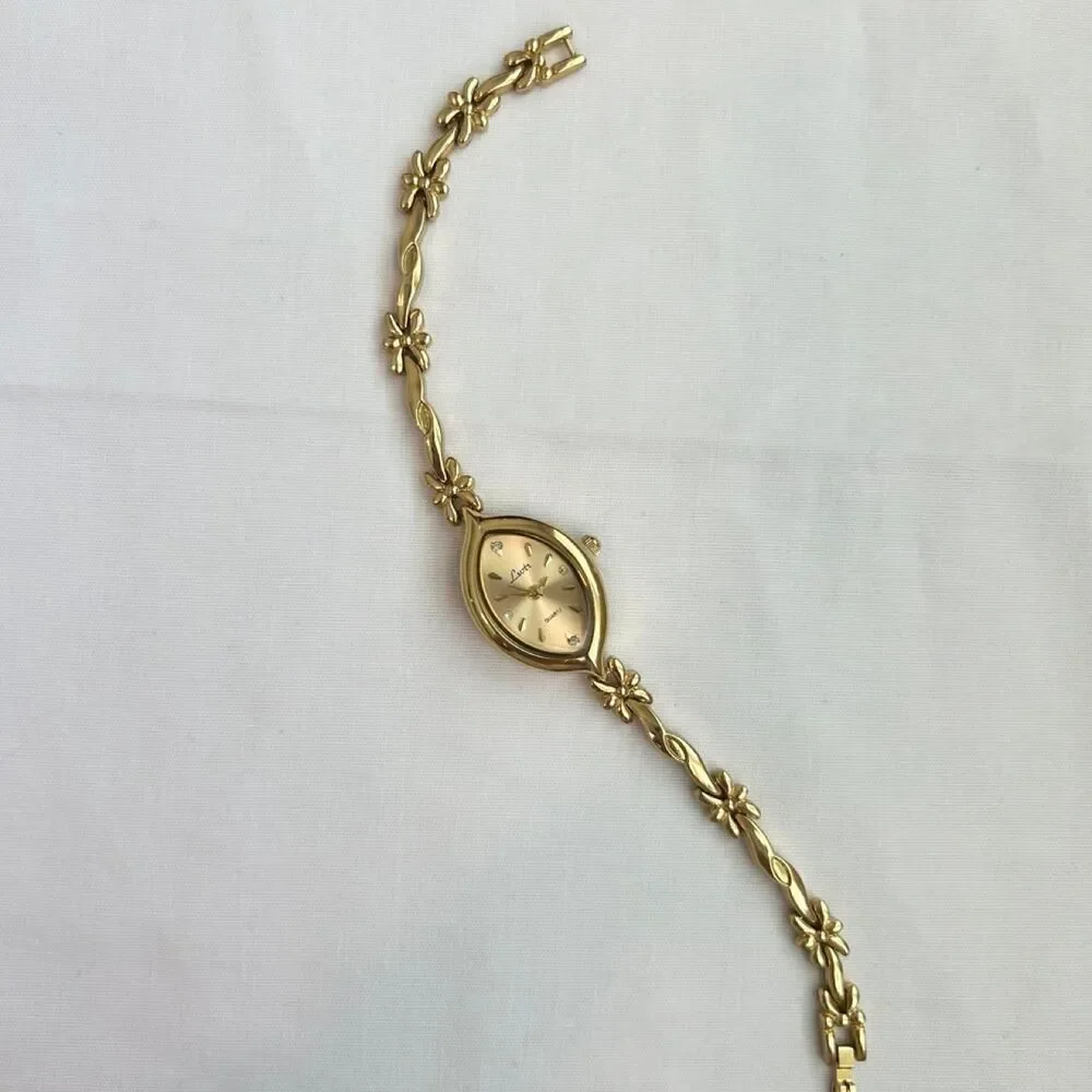 Vintage Inspired Luxury Gold Tone Watch